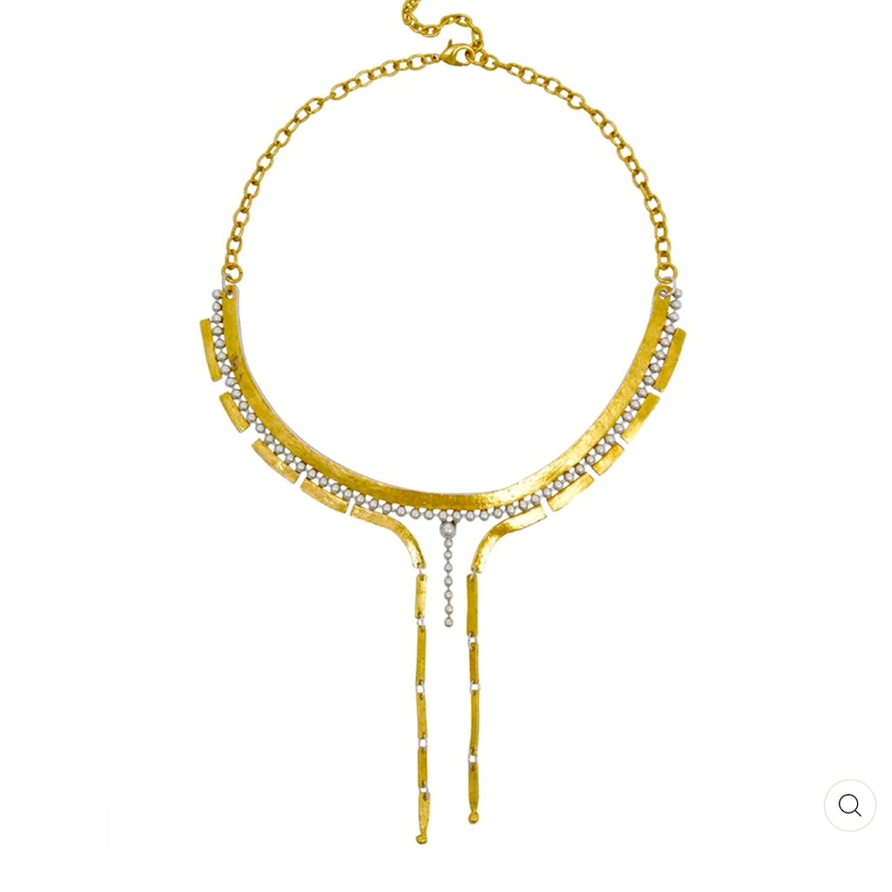 Karine Sultan- Gold and Silver tone necklace